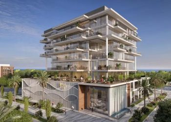 Blue Square Development residential project in Dubai highlighting