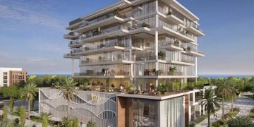 Blue Square Development residential project in Dubai highlighting