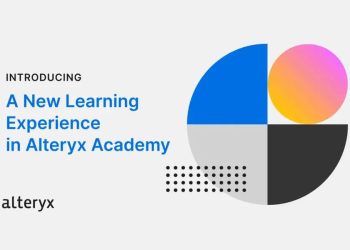 Alteryx Academy platform dashboard showing personalised learning pathways for AI and data analytics.