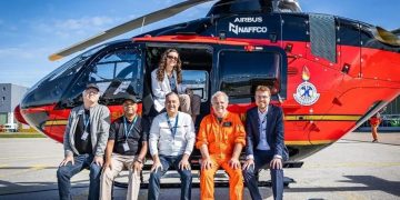 NAFFCO Airbus rescue helicopter delivered to Tanzania for emergency response operations.