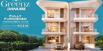 Greenz master community Dubai Academic City townhouses Danube Properties