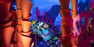 SeaWorld Yas Island Abu Dhabi SeaBloom spring celebration with marine characters and sand sculptures