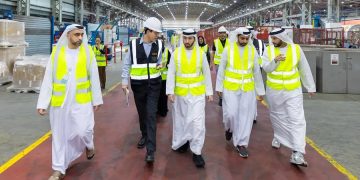 MoIAT delegation visiting Ducab high voltage cable factory Dubai