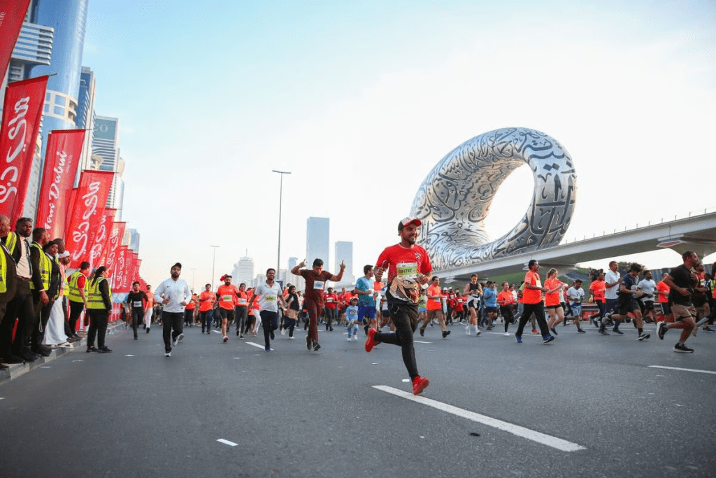 Dubai sports economy 2026 marathon event