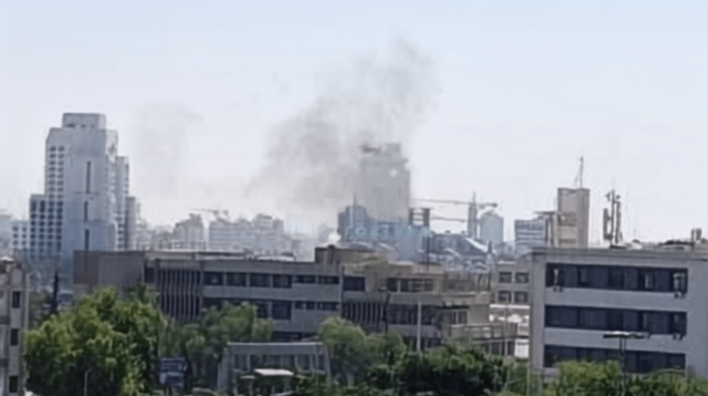 Shocking Explosions Rock Damascus Near Macron's Hotel.