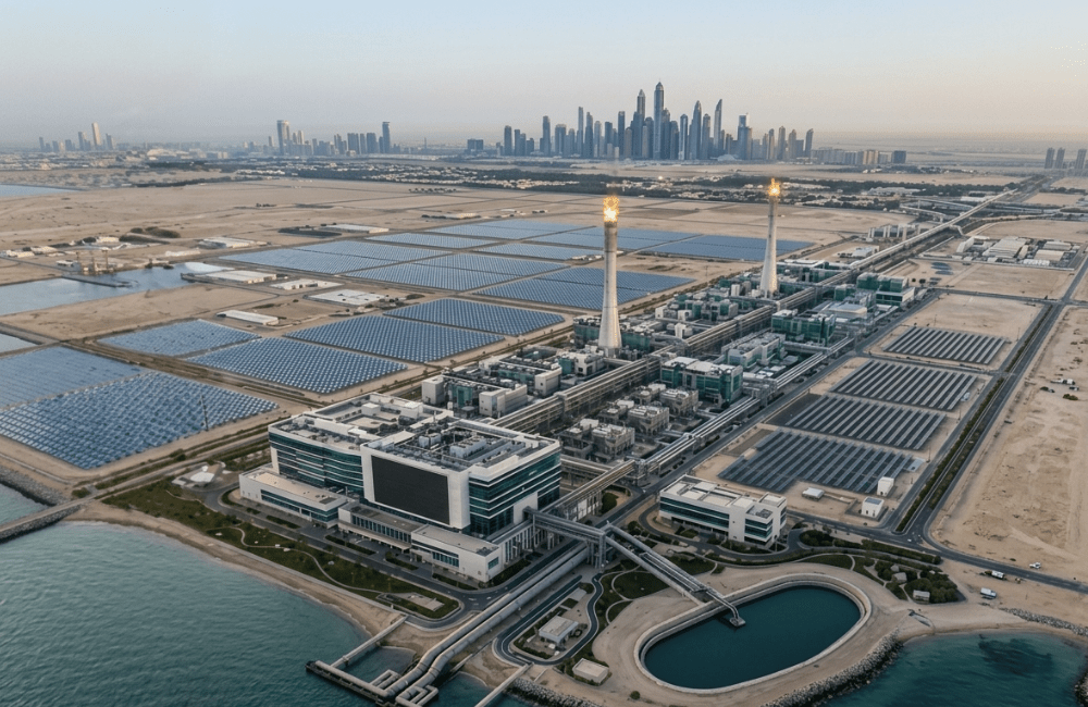UAE water crisis 2026 desalination solar energy